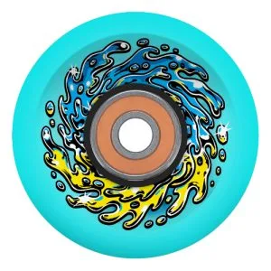 66MM CHROME LIGHT UPS OG SLIME TRANS BLUE 78A SLIME BALLS