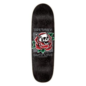 S CRUZ DECK DRESSEN SKULL ROSE SHAPED 10.35