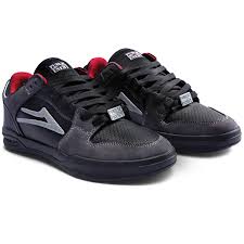 Lakai Public Enemy Telford Low Black/Charcoal Suede (size 11)