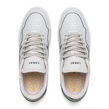 Lakai Terrace Leather Skate Shoes – Cream/Pine (US 11) - Image 2